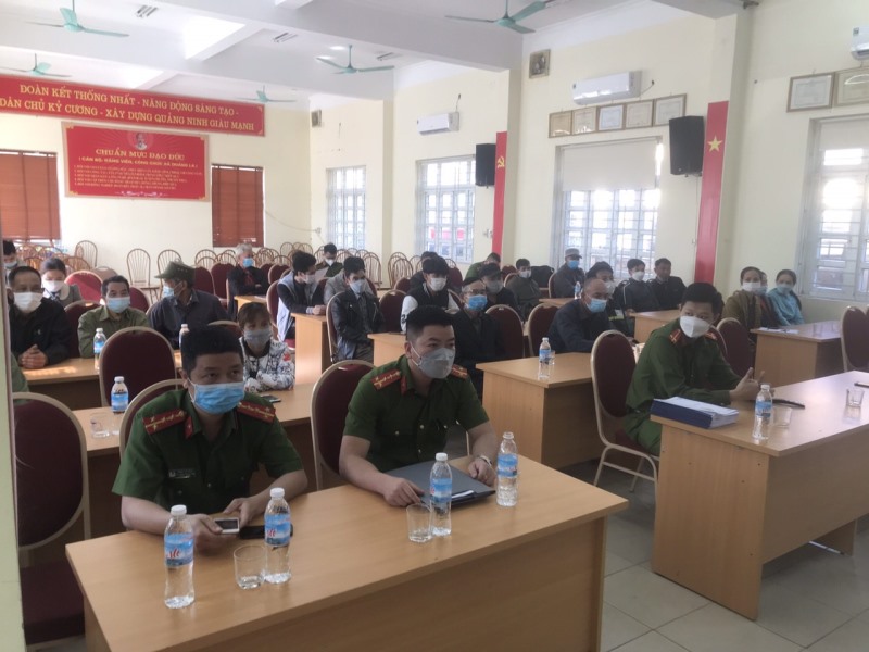 Xã Quảng La tổ chức tập huấn, huấn luyện công tác PCCC  và cứu nạn cứu hộ cho lực lượng dân phòng năm 2022
