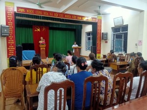 Dân số-KHHGĐ xã Quảng La hoạt động truyền thông phòng chống bệnh Tan máu bẩm sinh và phòng dịch bệnh Covid-19