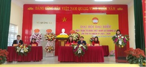 Đại hội đại biểu MTTQ Việt Nam xã Quảng La lần thứ XV,  nhiệm kỳ 2024-2029 thành công tốt đẹp